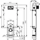 TECE WC-Modul mit Uni-Spülkasten, klare Linienführung und verfliesungsfähiger Frontverkleidung, zur Installation in Badezimmern oder Toiletten.
